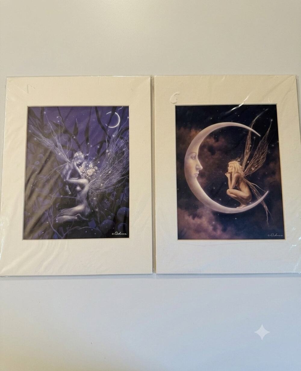 David Delamare Whimsigoth Fairy Moon Art Prints Fairy Mother & Child Fairy Moon